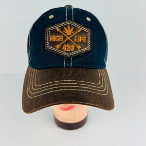 420 High Life Marijuana Baseball Style Cap Hat